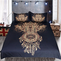 HKM-866579 Owl Wind Chimes Bedding Set - Duvet Cover and Pillow Shams in Various Sizes