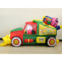 HKM-866707 Inflatable Santa Snow Clearer Christmas Decoration - Cloth Material, European & American Standards