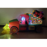 HKM-866707 Inflatable Santa Snow Clearer Christmas Decoration - Cloth Material, European & American Standards