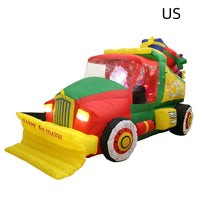 HKM-866707 Inflatable Santa Snow Clearer Christmas Decoration - Cloth Material, European & American Standards