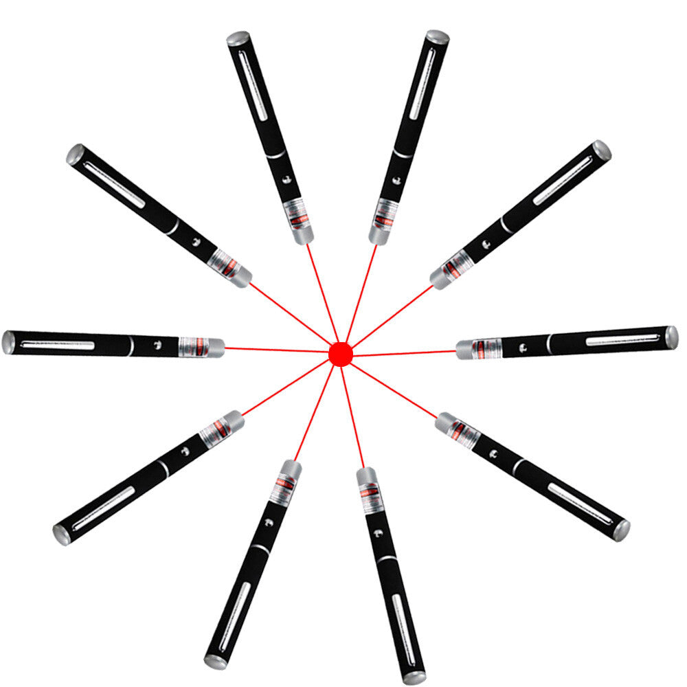 HKM-867027 650nm Red Laser Pointer Pen Light Visible Single Beam AAA Lazer Torch 10PCS 9900 Miles Mini Small Teaching Pen Light Pet Toys