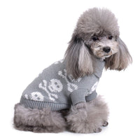 HKM-867091 Cozy Polyester Pet Sweater - Available in Pink, Gray, Black, Red, and Blue, Sizes XS to XXL