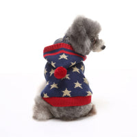 HKM-867091 Cozy Polyester Pet Sweater - Available in Pink, Gray, Black, Red, and Blue, Sizes XS to XXL