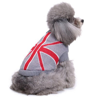 HKM-867091 Cozy Polyester Pet Sweater - Available in Pink, Gray, Black, Red, and Blue, Sizes XS to XXL
