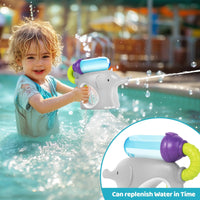 HKM-867219 Cute Electric Elephant Water Shooter Toy for Kids with Tanks