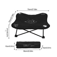 HKM-867219 Folding Outdoor Pet Bed with Detachable Washable Mat, Stable Aluminum Alloy Frame, Ideal for Indoor & Outdoor Use