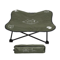 HKM-867219 Folding Outdoor Pet Bed with Detachable Washable Mat, Stable Aluminum Alloy Frame, Ideal for Indoor & Outdoor Use
