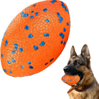 HKM-867603 Durable Large Rugby Balls for Heavy Chewers - Indestructible Design 14x9cm, 105g