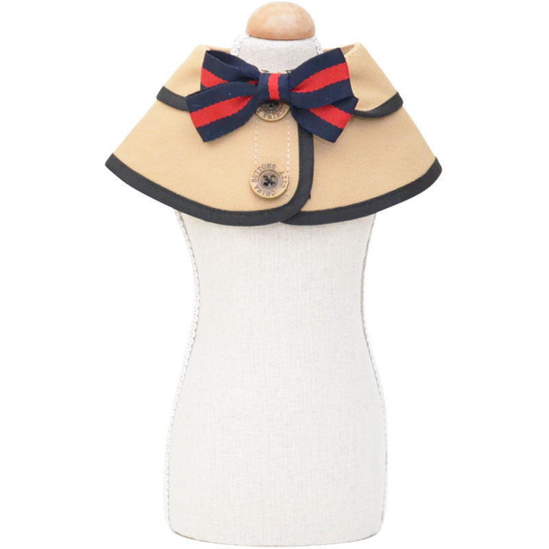 HKM-867667 Casual Pet Bow Tie with Cotton Saliva Towel for Dogs and Cats - Sizes S, M, L Available
