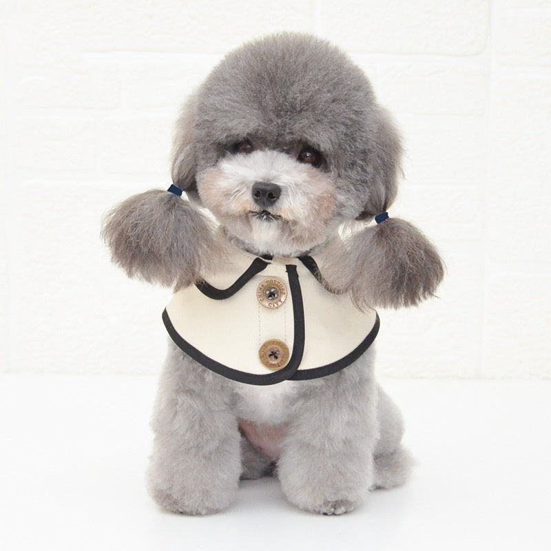 HKM-867667 Casual Pet Bow Tie with Cotton Saliva Towel for Dogs and Cats - Sizes S, M, L Available