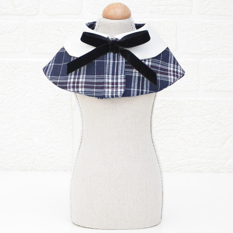 HKM-867667 Casual Pet Bow Tie with Cotton Saliva Towel for Dogs and Cats - Sizes S, M, L Available