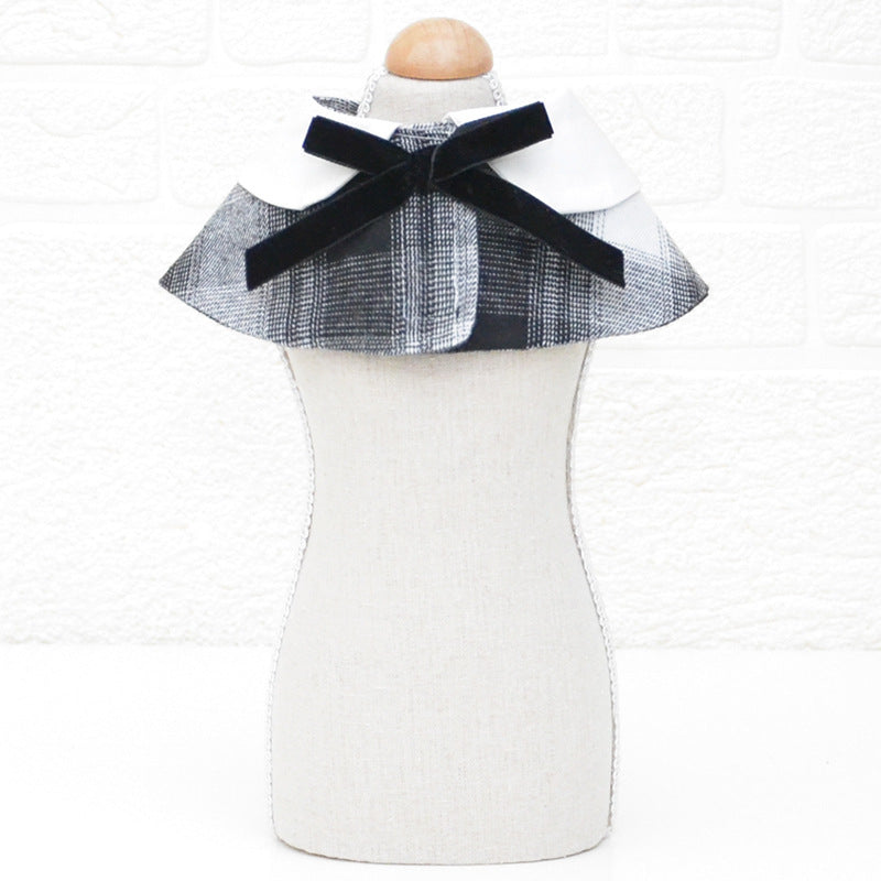 HKM-867667 Casual Pet Bow Tie with Cotton Saliva Towel for Dogs and Cats - Sizes S, M, L Available