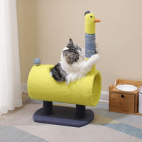 HKM-867731 Cat Climbing Frame with Sisal Scratching Post and Jumping Platforms in Multiple Fun Designs