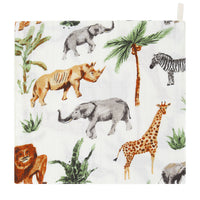 HKM-867731 Double Layer Bamboo Cotton Baby Gauze Saliva Towel with Various Fun Patterns for Infants and Toddlers