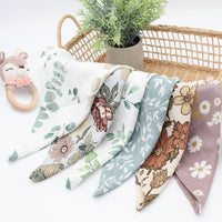 HKM-867731 Double Layer Bamboo Cotton Baby Gauze Saliva Towel with Various Fun Patterns for Infants and Toddlers