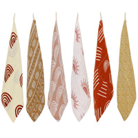 HKM-867731 Double Layer Bamboo Cotton Baby Gauze Saliva Towel with Various Fun Patterns for Infants and Toddlers