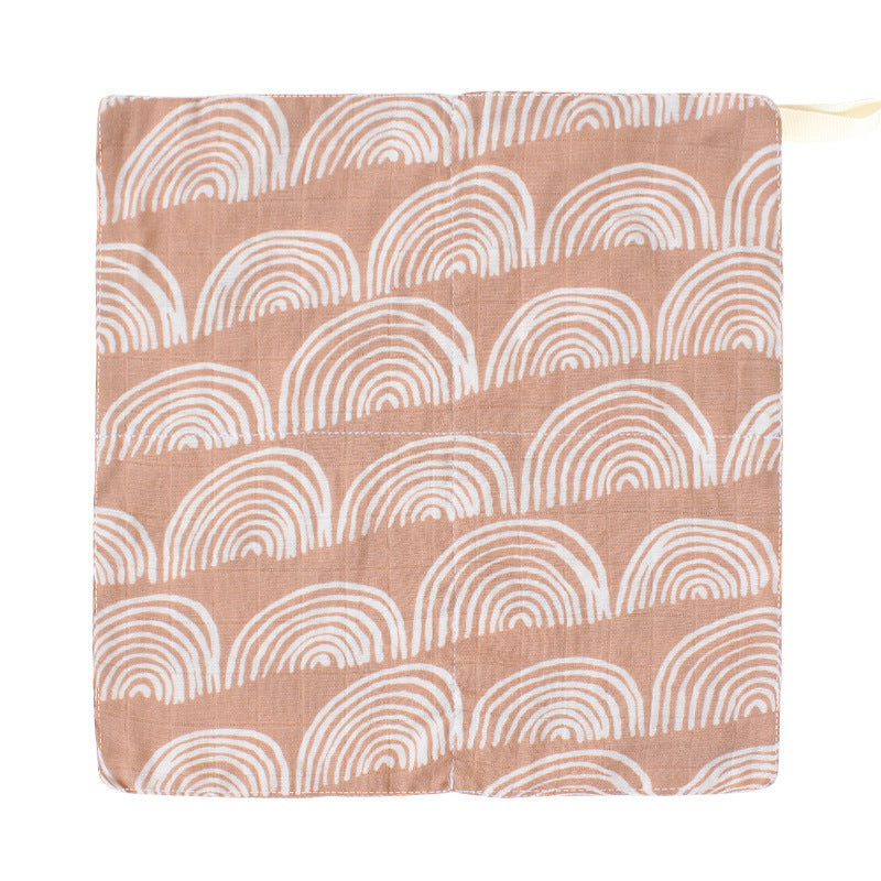 HKM-867731 Double Layer Bamboo Cotton Baby Gauze Saliva Towel with Various Fun Patterns for Infants and Toddlers