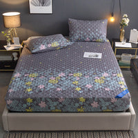 HKM-867731 Waterproof Quilted Fitted Mattress Cover - Non-slip Dust Protection in Various Colors and Sizes