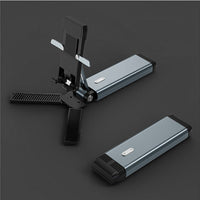 HKM-867795 Lazy Bracket Desktop Mobile Phone and Tablet Holder in White, Green, Black, and Metallic White