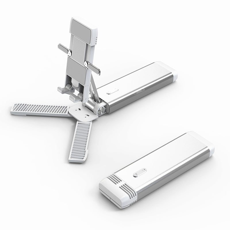 HKM-867795 Lazy Bracket Desktop Mobile Phone and Tablet Holder in White, Green, Black, and Metallic White