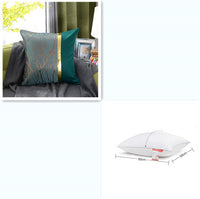 HKM-867859 Light Luxury Striped Silk Pillowcase with PP Cotton Filling