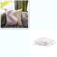 HKM-867859 Light Luxury Striped Silk Pillowcase with PP Cotton Filling