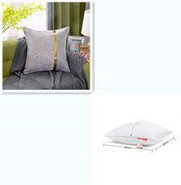 HKM-867859 Light Luxury Striped Silk Pillowcase with PP Cotton Filling