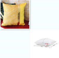 HKM-867859 Light Luxury Striped Silk Pillowcase with PP Cotton Filling