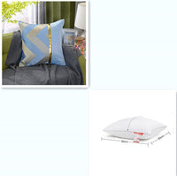 HKM-867859 Light Luxury Striped Silk Pillowcase with PP Cotton Filling
