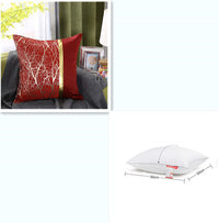 HKM-867859 Light Luxury Striped Silk Pillowcase with PP Cotton Filling