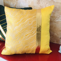 HKM-867859 Light Luxury Striped Silk Pillowcase with PP Cotton Filling