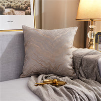 HKM-867859 Light Luxury Striped Silk Pillowcase with PP Cotton Filling