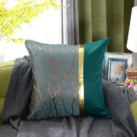 HKM-867859 Light Luxury Striped Silk Pillowcase with PP Cotton Filling