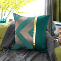HKM-867859 Light Luxury Striped Silk Pillowcase with PP Cotton Filling
