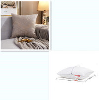 HKM-867859 Light Luxury Striped Silk Pillowcase with PP Cotton Filling