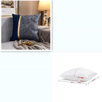 HKM-867859 Light Luxury Striped Silk Pillowcase with PP Cotton Filling