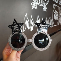 HKM-867859 New Year’s Day Funny Glasses Props – Various Designs Including Four-Leaf Clover, Birthday Styles, and More