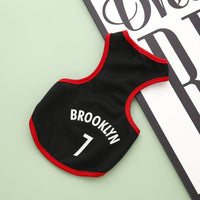 HKM-867987 Pet Sports Vest - Lightweight Basketball-Inspired Apparel in Various Colors and Sizes