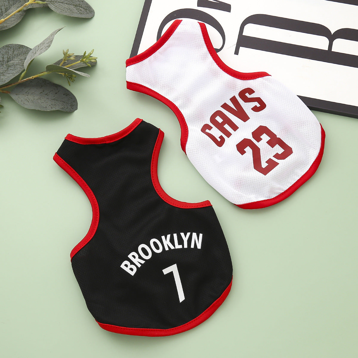 HKM-867987 Pet Sports Vest - Lightweight Basketball-Inspired Apparel in Various Colors and Sizes