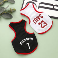 HKM-867987 Pet Sports Vest - Lightweight Basketball-Inspired Apparel in Various Colors and Sizes