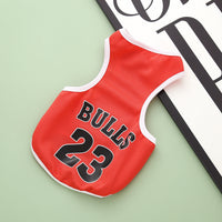 HKM-867987 Pet Sports Vest - Lightweight Basketball-Inspired Apparel in Various Colors and Sizes