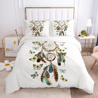 HKM-868051 Indian Dream Catcher Geometric Pattern Quilt Cover and Pillowcase Bedding Set