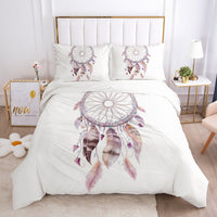HKM-868051 Indian Dream Catcher Geometric Pattern Quilt Cover and Pillowcase Bedding Set