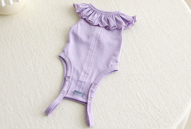 HKM-868179 Cute Breathable Summer Pet Sterilization Suit for Cats and Puppies - 100% Stretch Cotton