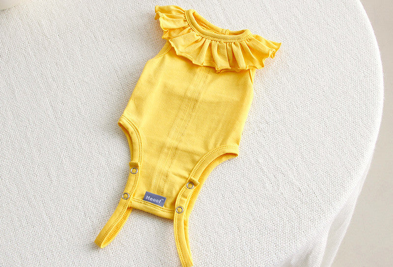 HKM-868179 Cute Breathable Summer Pet Sterilization Suit for Cats and Puppies - 100% Stretch Cotton