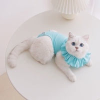 HKM-868179 Cute Breathable Summer Pet Sterilization Suit for Cats and Puppies - 100% Stretch Cotton
