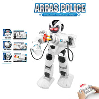 HKM-868371 Multi-Functional Light & Sound RC Robot Toy for Kids Ages 2-13, Educational Plastic Humanoid Design