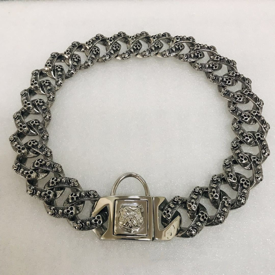 HKM-868435 Adjustable Stainless Steel Dog Collar - Multiple Sizes Available