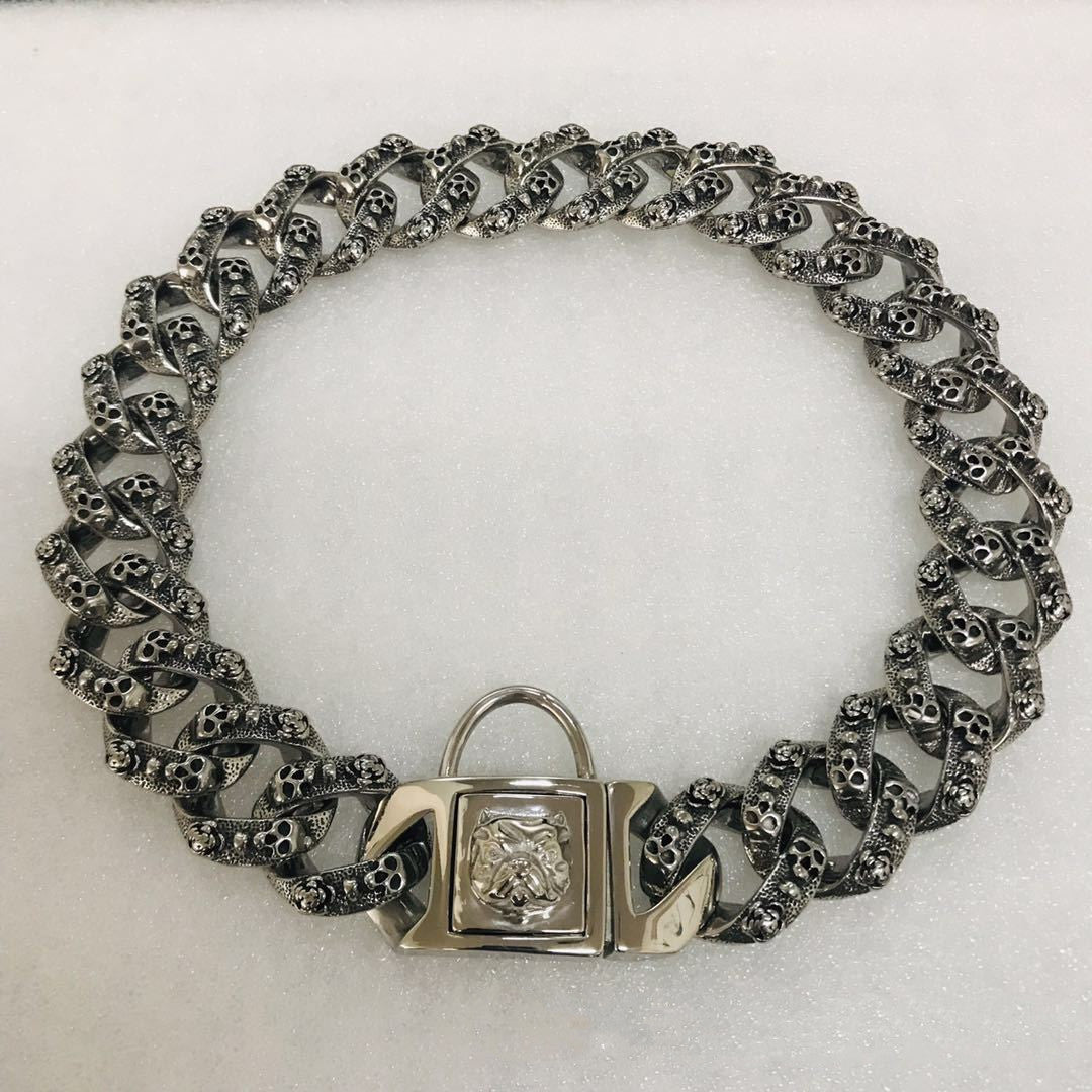 HKM-868435 Adjustable Stainless Steel Dog Collar - Multiple Sizes Available