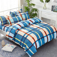 HKM-868499 Pastoral Green Plant Flowers Single Bed Sheet Duvet Cover, 120x150cm, Acetate Fiber